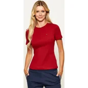 Koszulki i topy damskie - Tommy Hilfiger T-shirt | Slim Fit - miniaturka - grafika 1