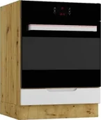 Szafki kuchenne - Stolkar Szafka pod piekarnik ISABEL DK60 szary mat/dąb artisan STOLKAR - miniaturka - grafika 1