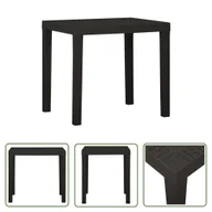 Stoły ogrodowe - The Living Store Stolik ogrodowy - antracytowy - 79 x 65 x 72 cm - plastikowy - Stół - miniaturka - grafika 1