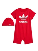 Rampersy - adidas Romper Gift Set IM8430 Czerwony - miniaturka - grafika 1