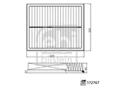Filtry powietrza - Filtr powietrza Febi Bilstein 172767 - miniaturka - grafika 1