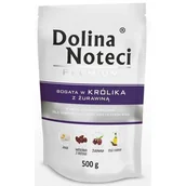 Mokra karma dla psów - Dolina Noteci Premium Bogata W Królika Z Żurawiną 500 g - miniaturka - grafika 1