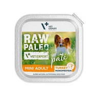 Mokra karma dla psów - Vetexpert RAW PALEO PATE MINI adult turkey 150g - indyk tacka - miniaturka - grafika 1
