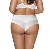 Komplety bielizny - Brazyliany damskie z koronką i kokardką AV 2110 białe  3XL - miniaturka - grafika 1