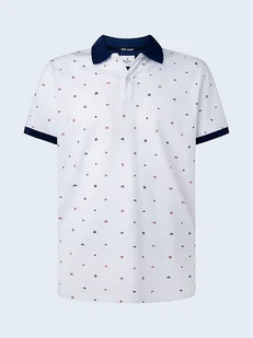 Pepe Jeans Koszulka polo w kolorze białym - Koszulki męskie - miniaturka - grafika 1