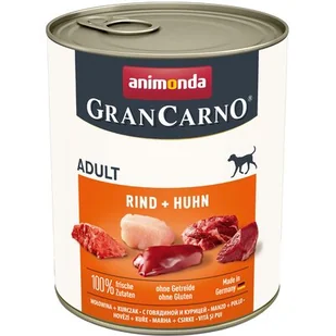 Animonda GranCarno Dorosłe Wołowina + Kurczak 800g 1136 - Mokra karma dla psów - miniaturka - grafika 1