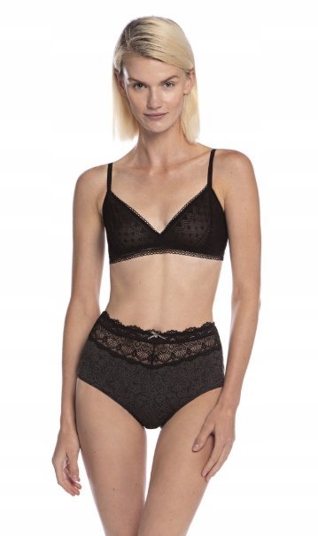 LAMA Figi Damskie Wysokie CZARNE r. XL, 2 szt.