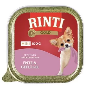 Rinti Gold Mini kaczka z drobiem 100g - Mokra karma dla psów - miniaturka - grafika 1