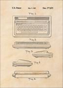 Plakaty - Patent, Komputer Osobisty 1985 sepia - plakat Wymiar do wyboru: 61x91,5 cm - miniaturka - grafika 1