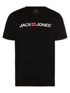 Koszulki męskie - Jack & Jones - T-shirt męski  JJECorp, czarny - miniaturka - grafika 1