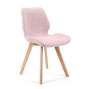 Krzesła - 4x krzesło tapicerowane materiałowe SJ.0159 Różowe - miniaturka - grafika 1