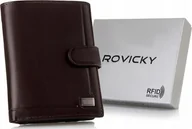 Portfele - Rovicky Skórzany męski portfel Rovicky PC-104L-BAR RFID NoSize - miniaturka - grafika 1