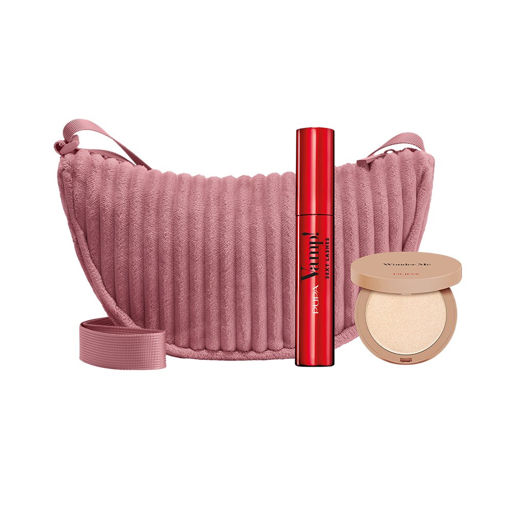 Pupa Vamp! Zestaw: Sexy Lashes Tusz do rzęs + Wonder Me Rozświetlacz 101