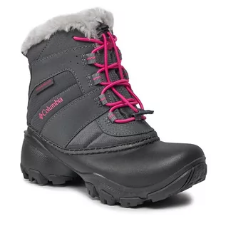 Buty dla chłopców - Śniegowce Columbia Youth Rope Tow™ Iii Waterproof 1637841 Dark Grey/ Haute Pink 089 - grafika 1