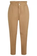 Spodnie damskie - BOSS Spodnie damskie, Średni beżowy, 60 - miniaturka - grafika 1