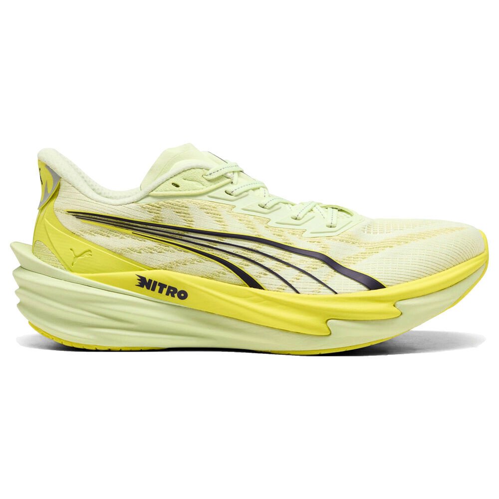 Męskie buty do biegania Puma Deviate Nitro 4 Apple Spritz/Lux Lime UK 11