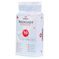 Akcesoria dla osób starszych i niepełnosprawnych - Opharm, podkłady higieniczne, 40 x 60 cm, 10 sztuk - miniaturka - grafika 1