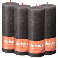 Świece - Bolsius Świece pieńkowe Shine, 6 szt., 190x68 mm, szarość burzy Sfeerpunt - miniaturka - grafika 1