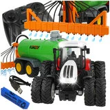 Zabawki zdalnie sterowane - Zdalnie Sterowany Traktor Ciągnik Rolniczy z Cysterną Z1016 - miniaturka - grafika 1