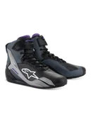 Buty motocyklowe - Buty Motocyklowe Alpinestars Stella Faster-4 Damskie Czarny/Szary/Fioletowy41 - miniaturka - grafika 1