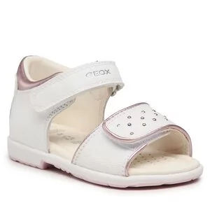 Sandały Geox - B Verred A B3521A 08509 C1253 S White/Old Rose - Sandały damskie - miniaturka - grafika 1