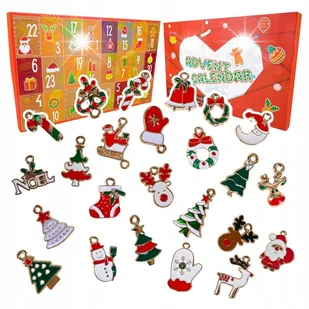 Kalendarz Adwentowy Dla Dzieci 24szt. Figurki Zawieszki Prezent Święta 2024 - Kalendarze Kalendarz Adwentowy Dla Dzieci 24szt. Figurki Zawieszki Prezent Święta 2024 - Kalendarze - miniaturka - grafika 1