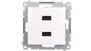 Kontakt Simon Simon Simon 54 Ładowarka 2 x USB DC2USB.01/11 - Gniazdka elektryczne - miniaturka - grafika 1