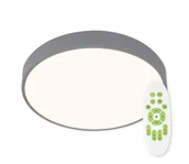 Lampy sufitowe - Top Light Metal 40S RC - LED Plafon ściemnialny LED/51W/230V + pilot szary - miniaturka - grafika 1
