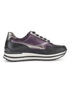 Trampki damskie - Gabor Sneakersy w kolorze czarno-fioletowym - miniaturka - grafika 1