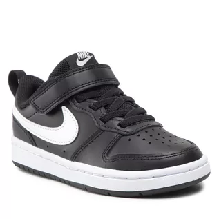 Buty dla chłopców - Buty Nike - Court Borough Low 2 (PSV) BQ5451 002 Black/White - grafika 1