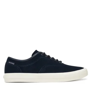 Tenisówki Tommy Hilfiger Hi Vulc Low Oxford Suede FM0FM05401 Granatowy - Trampki męskie - miniaturka - grafika 1
