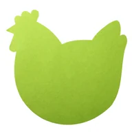 Obrusy i serwetki - Podkładka filcowa na stół Kura zielona śr. 38 cm - miniaturka - grafika 1