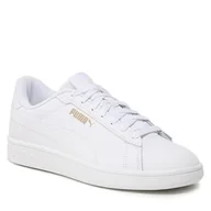 Półbuty męskie - Sneakersy Puma Smash 3.0 L 390987 01 Puma White/Puma White/Gold - miniaturka - grafika 1