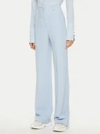 Spodnie damskie - Patrizia Pepe Spodnie materiałowe 8P0685/A545-CA38 Błękitny Regular Fit - miniaturka - grafika 1