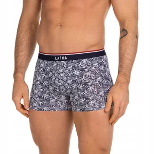 LAMA Szorty Męskie SZARE wzór roślinny r. L - Majtki męskie - miniaturka - grafika 1