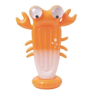Sunnylife - Dmuchany zraszacz Giant - So nny the Sea Creature, Neon Orange - Materace dmuchane i koła do pływania - miniaturka - grafika 1