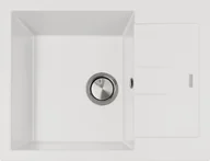 Zlewozmywaki - Zlew PLADOS ELEGANCE 65.10 MLECZNY (white 58) (AM651058) - miniaturka - grafika 1