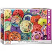 Puzzle - Eurographics Asian Oil Paper Umbrellas 1000pc Puzzle (Other) - miniaturka - grafika 1