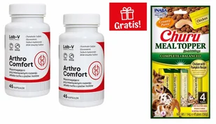 LAB-V Arthro Comfort – Kompleksowe wsparcie zdrowia stawów oraz układu ruchu dla psów i kotów 2x45 kapsułek + INABA przysmak dla psa GRATIS - Suplementy i witaminy dla psów LAB-V Arthro Comfort – Kompleksowe wsparcie zdrowia stawów oraz układu ruchu dla psów i kotów 2x45 kapsułek + INABA przysmak dla psa GRATIS - Suplementy i witaminy dla psów - miniaturka - grafika 1
