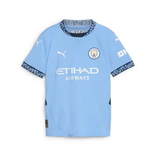 Młodzieżowa koszulka domowa Manchester City 24/25 PUMA Team Light Blue Marine - Koszulki sportowe damskie - miniaturka - grafika 1