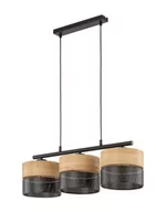 Lampy sufitowe - Lampa wisząca Nicol (4801), loft, boho, drewniana lampa - miniaturka - grafika 1