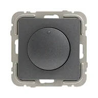 Wyłączniki światła i elektryczne - HBF Ściemniacz obrotowy LOGUS 90 Grafit - miniaturka - grafika 1