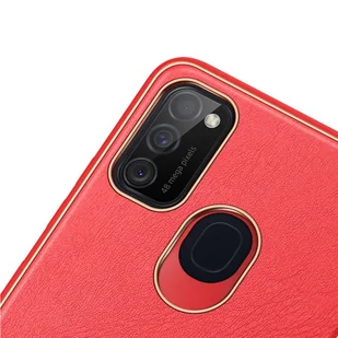 Dux Ducis Yolo eleganckie etui pokrowiec ze skóry ekologicznej Samsung Galaxy M30s czerwony - Etui i futerały do telefonów - miniaturka - grafika 6