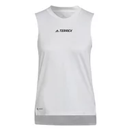 Koszulki i topy damskie - adidas Damska koszulka W Mt Tank T-Shirt, biała, XL, biały, XL - miniaturka - grafika 1