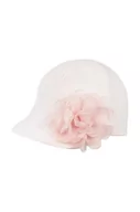 Czapki dla dzieci - Jamiks czapka z daszkiem bawełniana dziecięca ROSALIE kolor różowy z aplikacją - miniaturka - grafika 1