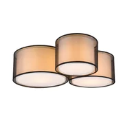 Lampy ścienne - Trio Burton 611490332 kinkiet lampa ścienna 3x40W E27 czarny - miniaturka - grafika 1