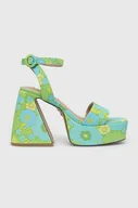 Sandały damskie - Steve Madden sandały Paysin kolor turkusowy SM11002379 - miniaturka - grafika 1