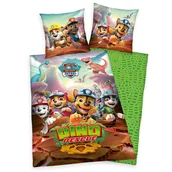 Pościel dla dzieci - Herding Dziecięca pościel bawełniana Paw Patrol Dino Rescue, 140 x 200 cm, 70 x 90 cm - miniaturka - grafika 1