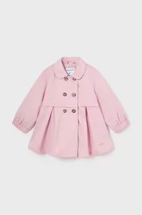 Mayoral płaszcz niemowlęcy kolor różowy - Kurtki i płaszcze dla dziewczynek - miniaturka - grafika 1