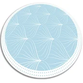 Dywany - Winylowy dywan okrągły delikatne linie fi60 cm - miniaturka - grafika 1